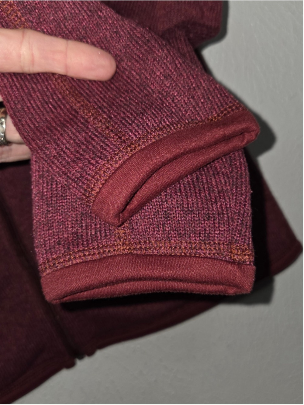Patagonia Better Sweater Fleece Jacket Women's Size Small Burgundy Full Zip - Picture 4 of 13